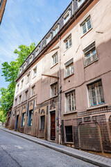 Dans les rues de la Croix Rousse à Lyon