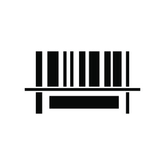 Barcode icon vector graphic illustration