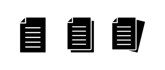 document icon set vector for web site