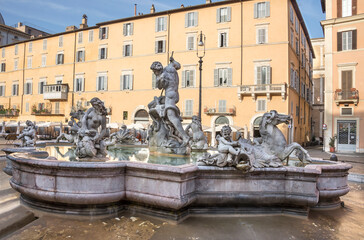 Fototapeta na wymiar Fountain Boilermakers (architect Giacomo della Porta)
