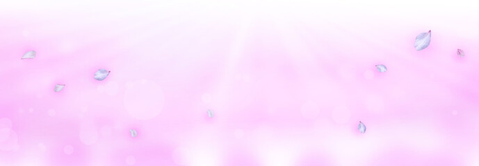 桜の季節（サクラの花びらが舞い散る）の背景