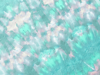 Abstract Ink. Unusual Peel. Air Blue Aquarelle.