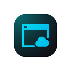 Fototapeta premium Cloud Browsing - Sticker