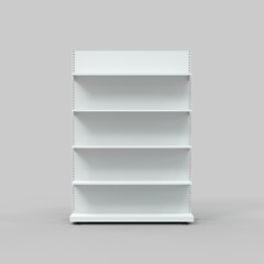 Meuble vide pour commerce - rendu 3D © Fox_Dsign