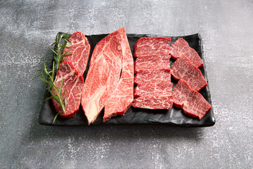 raw meat on a cutting board,beef
