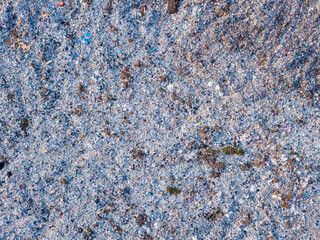 Aerial view of big dump. Ecological concept