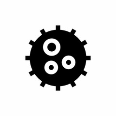 Virus icon with glyph style
