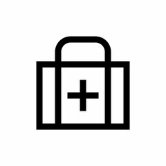 First aid kit icon with line style
