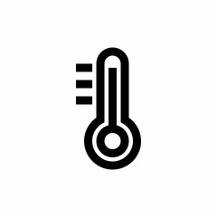 Thermometer icon with line style