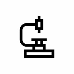Microscope icon with line style