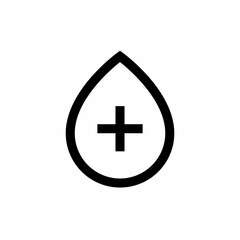 Blood donation icon with line style