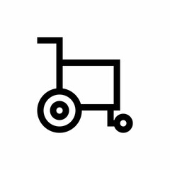 Wheelchair icon with line style
