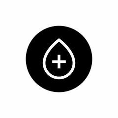 Obraz premium Blood donation icon with filled rounded style