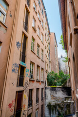 Dans les rues de la Croix Rousse à Lyon