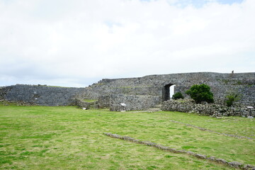 Nakagusuku Castle ruins. World heritage of Okinawa, Japan - 沖縄の世界遺産 中城城跡