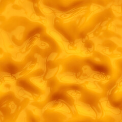 Seamless honey texture. Liquid yellow gel. Golden wavy surface of cream. Cosmetic background.