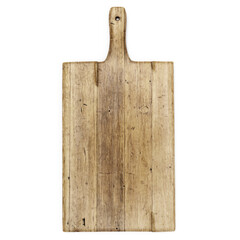 Fototapeta premium wooden cutting board 3d render vintage close-up