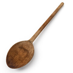 wooden spoon 3d render close up