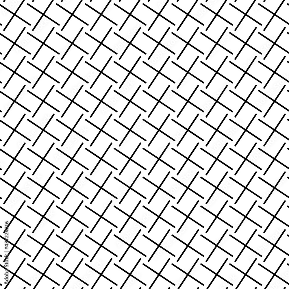 Poster same crosses pattern. vector simple and minimal crosses ornament.