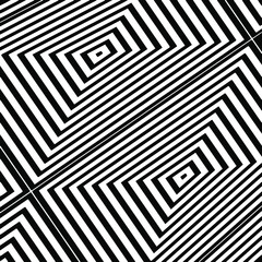 striped background. Geometric vector pattern with triangular elements. abstract ornament for wallpapers and backgrounds. Black and white colors. 