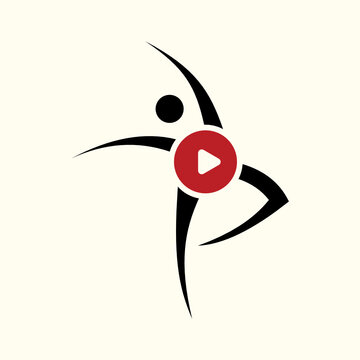 video dancing logo design