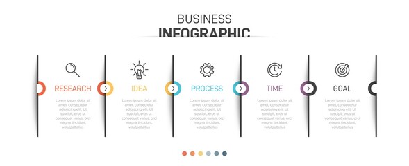 Infographic design with icons and 5 options or steps. Thin line vector. Infographics business concept. Can be used for info graphics, flow charts, presentations, web sites, banners, printed materials.