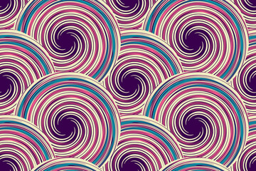 Seamless pattern with spirals