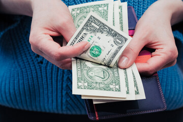 money in hand