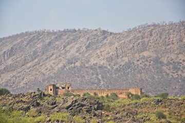 mountains in alwar, rajasthan,india