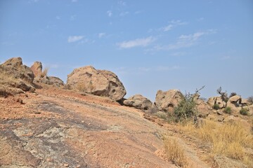 mountains in alwar, rajasthan,india