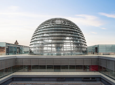 Glass Dome Of The German Parliament (Bundestag) - Reichstag Building - Berlin, Germany