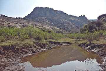 mountains in alwar, rajasthan,india