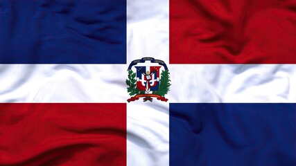 Dominican flag 4k 