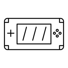 Vector Gaming Device Outline Icon Design