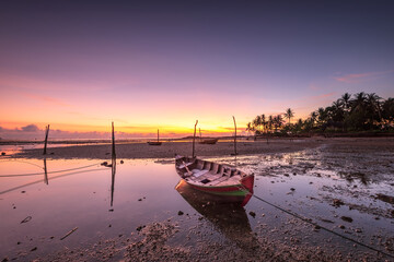 Fototapeta na wymiar Wonderful Sunrise at Batam Bintan Island Indonesia