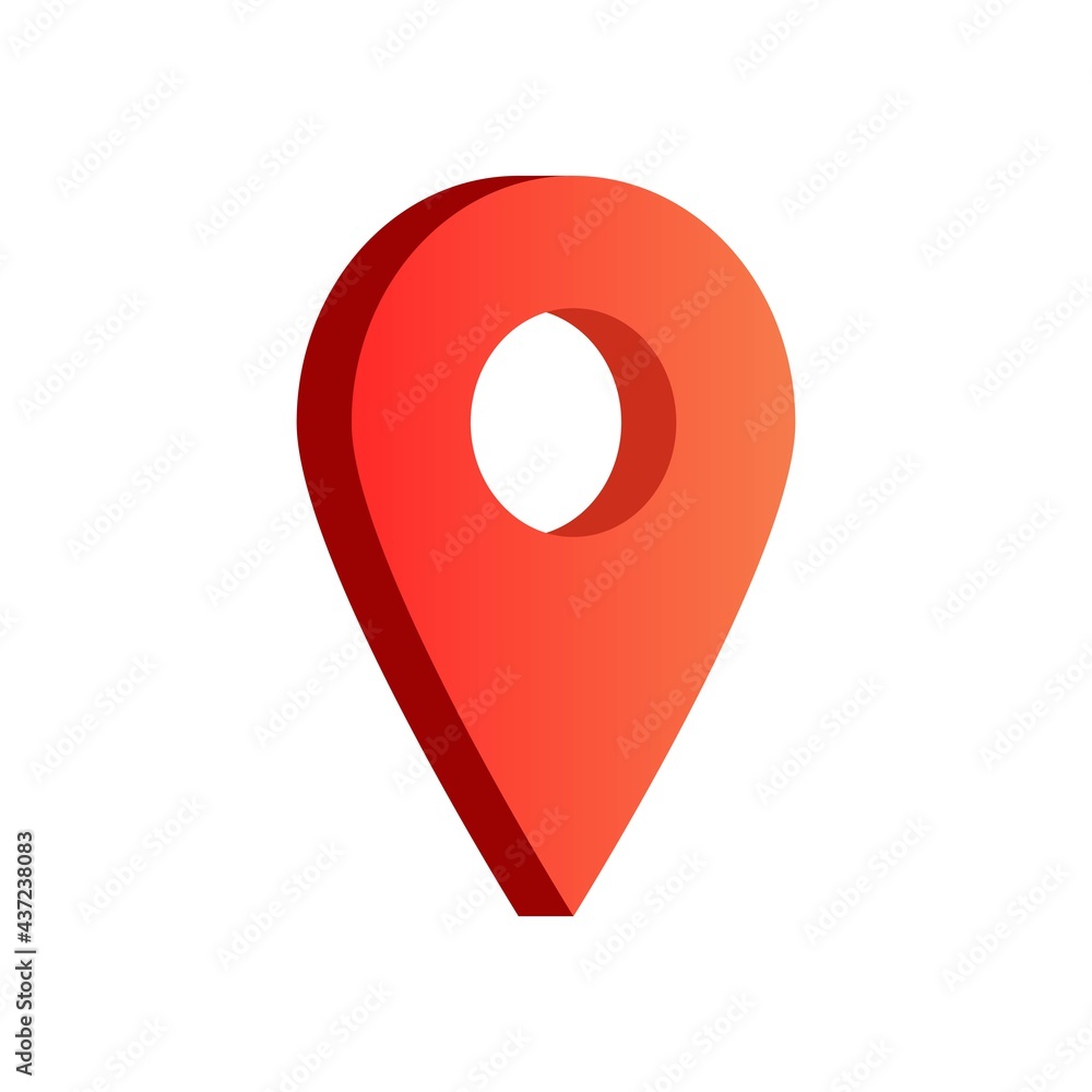 Poster you are here gps navigation map pointer, vector map marker icon that points location, web element de
