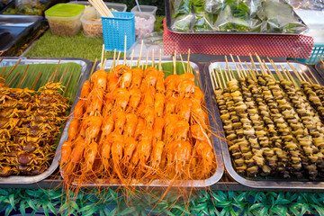 Traditional Foods at Loei Chiangkhan Thailand.