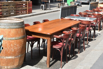 Terrasse de bar éphémère