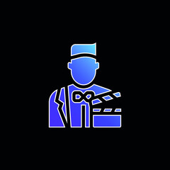 Actor blue gradient vector icon