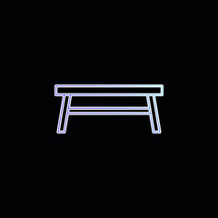 Bench blue gradient vector icon