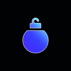 Bauble blue gradient vector icon