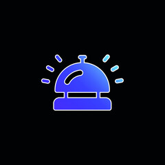 Bell blue gradient vector icon