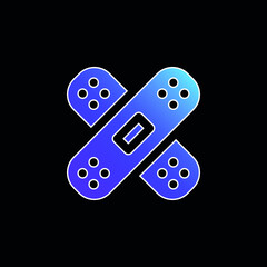 Band Aid blue gradient vector icon