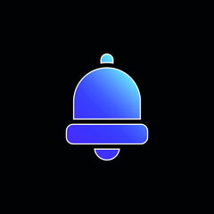 Bell blue gradient vector icon