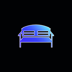 Bench blue gradient vector icon