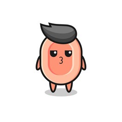 Fototapeta premium the bored expression of cute soap characters