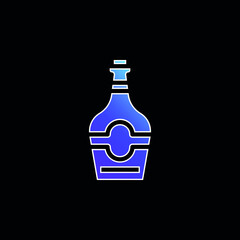 Bottle blue gradient vector icon