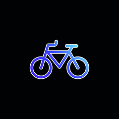 Fototapeta premium Bike blue gradient vector icon