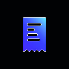 Bill blue gradient vector icon