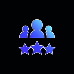 Best Employee blue gradient vector icon